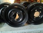 Velgen zwart gecoat